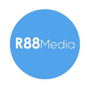 R88Media Second Blue Logo | R88Media Are Website Design Providers In Hereford