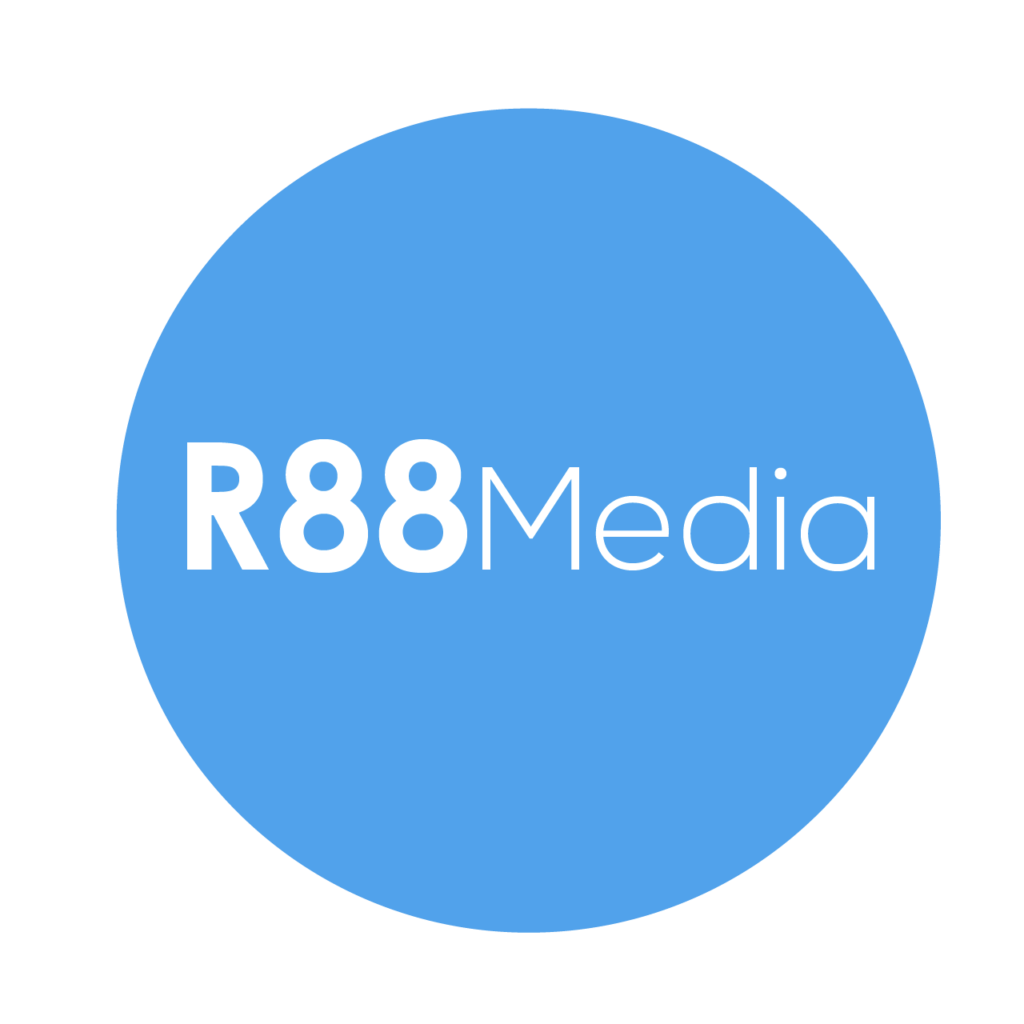 R88Media Second Blue Logo | R88Media Are Website Design Providers In Hereford