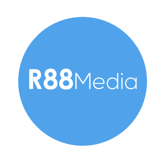 R88Media Blue Logo | R88Media Are Website Design Providers In Hereford