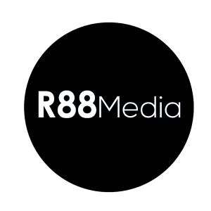 R88Media Second Black Logo | R88Media Are Website Design Providers In Hereford